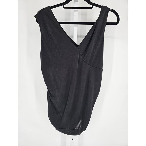 Vtg Y2K Jean Paul Gaultier for Target Womens Sz XL Sleeveless Blouse Solid Black - Picture 1 of 3